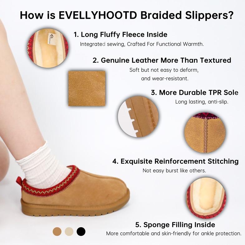 KURA NANA™ 編み込みレザー × スエードスリッパ（アウトドア仕様）